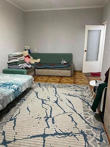 Квартиры: 1 комната, 48 м², Аламедин-1 мкр 106 серия, 1 этаж, Косметический ремонт — 6