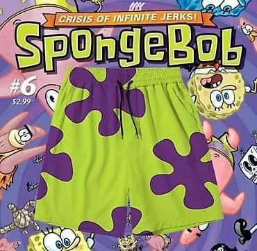 bape sta: Мужские шорты для плавания/пляжа в стиле персонажа из мультсериала — 2