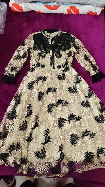 часы ош: Кече көйнөгү, Классикалык, Узун модель, Жеңдери менен, S — 4