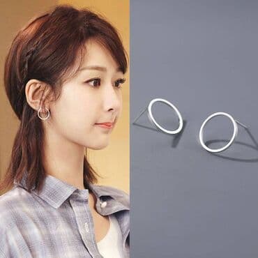 свадебные платья для покрытых: Серьги-кольца НС✨ Лаконичный дизайн в виде аккуратного круга делает — 3