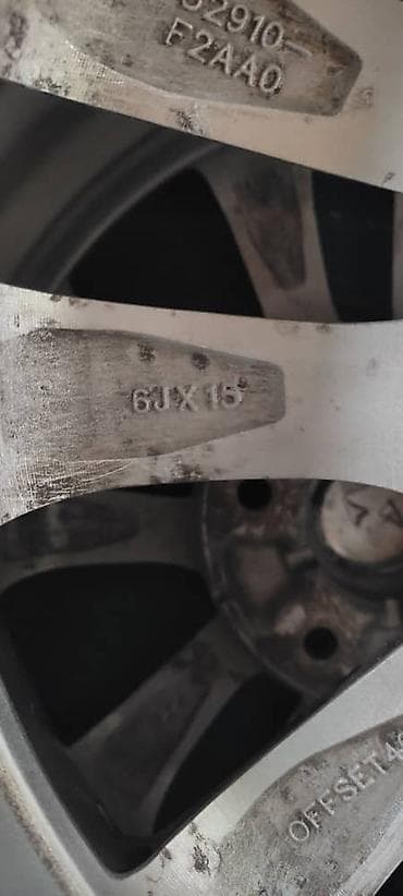 mersedes e 210: Литые Диски R 15 Hyundai, Комплект, отверстий - 5, Б/у — 7