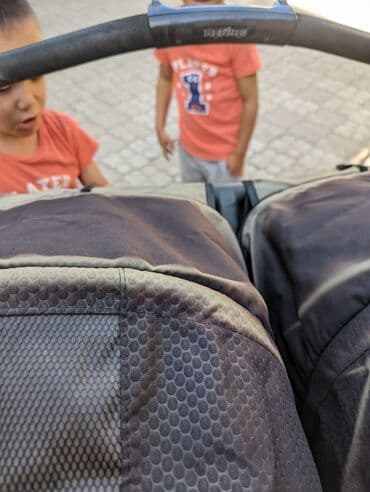 коляска prego: Коляска, цвет - Черный, Б/у — 5