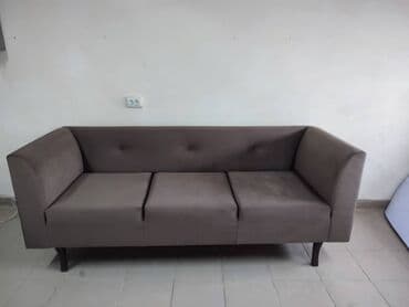 диван черный: Прямой диван, Трехместный — 3