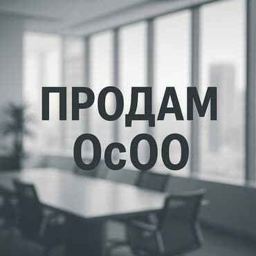 Продам существующее ОсОО Чистое, без долгов и юридических проблем. Вся