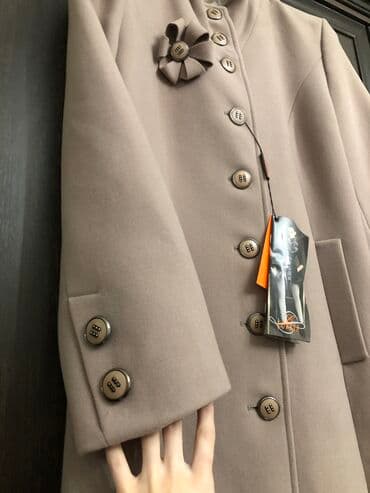 стильная верхняя одежда больших размеров: Пальто, Зима, Полиэстер, L — 2