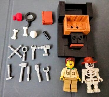 уакен набор: Продается Набор Lego "Кабинет + скелет и археолог с инструментами" — 6
