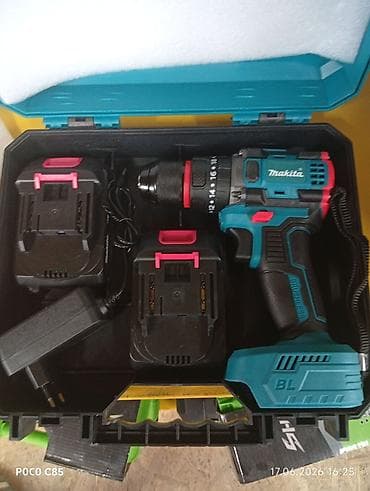 Аккумуляторная дрель-шуруповерт Makita (серия BL) в комплекте с lalafo.kg да Аккумуляторная дрель-шуруповерт Makita (серия BL) в комплекте с