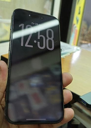 IPhone 14 Pro, 128 ГБ, чёрный акб 80% таза фейс иштейт оригинальный — 1