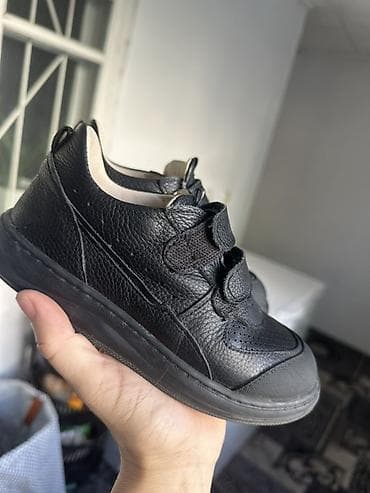 обувь рабочий: Детские черные туфли/кроссовки для школы - Модель: Babotou Kids Shoes — 8