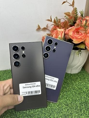 galaxy fold 7: Samsung Galaxy S24 Ultra, Б/у, 512 ГБ, цвет - Серый, 1 SIM, eSIM — 2