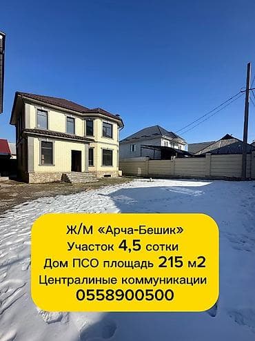 Дом, 220 м², 6 комнат, Собственник, ПСО (под самоотделку)