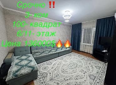 Коммерческая недвижимость: 3 комнаты, 100 м², 6 этаж, Косметический ремонт — 1