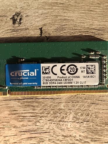 2 gb: Оперативная память (RAM) для ПК, Б/у, Crucial, 8 ГБ, DDR4, 2400 МГц — 2