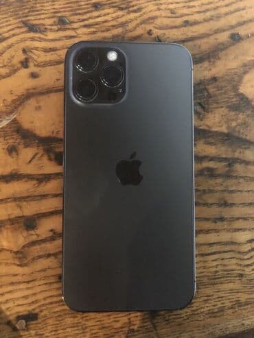 ош бу телефоны: IPhone 12 Pro, Колдонулган, 128 ГБ, Desert Titanium, Заряддоочу түзүлүш, Коргоочу айнек, Каптама, 81 % — 1