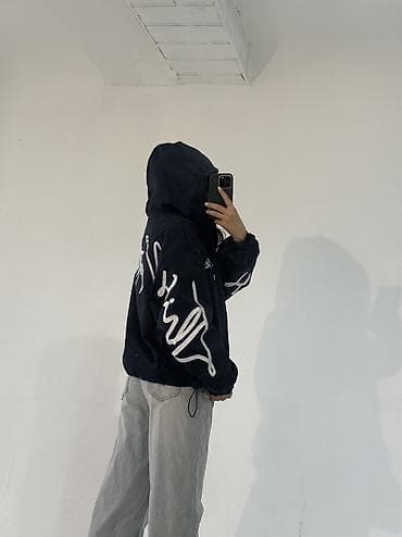 nike tech flece: Ветровка, Осень-весна, С капюшоном, Стандарт — 3