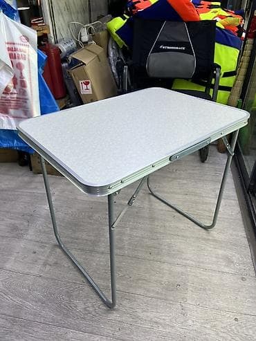 stol: Складной походный стол, Другой материал, цвет - Серый — 3