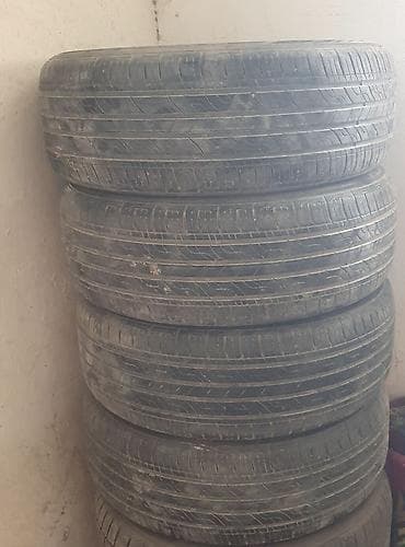 ххх 17: Шины 215 / 55 / R 17, Лето, Б/у, Комплект, Легковые, Корея, Kumho — 1