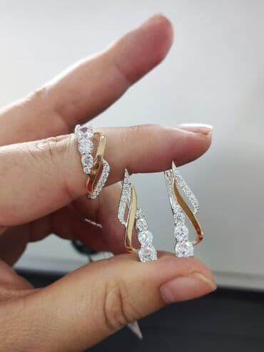 свадебные наборы ручной: Набор украшений, Проба 925, Женские, Новый — 4