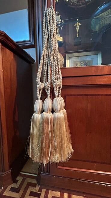 детская краватка: Декоративные подхваты для штор с кистями (набор) 6 штук, брали с — 8