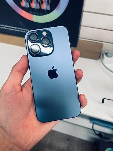 iphone 15 бу: IPhone 15 Pro, Б/у, 256 ГБ, Sierra Blue, Защитное стекло, Чехол, Кабель, 100 % — 1