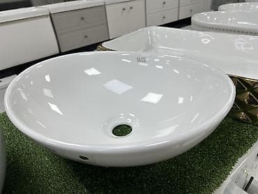 orvica orm 603: Раковина для ванной, Особенности: Глянцевое, Круглая форма, Материал: Керамика — 2