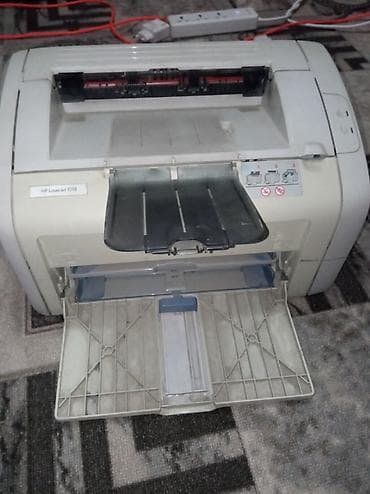 печатный машинка: HP LaserJet 1018 + системный блок (настольный ПК) HP LaserJet 1018: - — 5