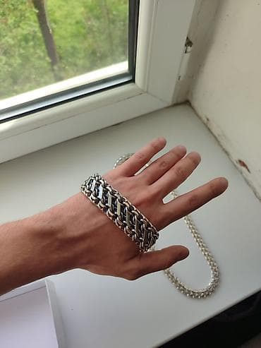 эксклюзивный бижутерия: Комплект мужских украшений из Серебра 925 проба Ювелир. Ювелирные — 7