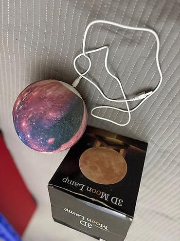 3D Moon Lamp — декоративный ночник в форме сферы с текстурой