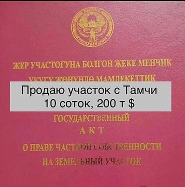 Жер тилкелери: 10 соток, Курулуш, Кызыл китеп — 1