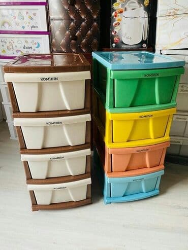 сколько стоит сундук: Комод для одежды, Новый, Без зеркала, Пластик, цвет - Бежевый, Платная доставка — 2