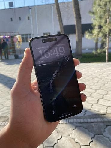 aiphone 11 pro: IPhone 14 Pro, Б/у, 256 ГБ, Black Titanium, Зарядное устройство, Защитное стекло, 77 % — 3