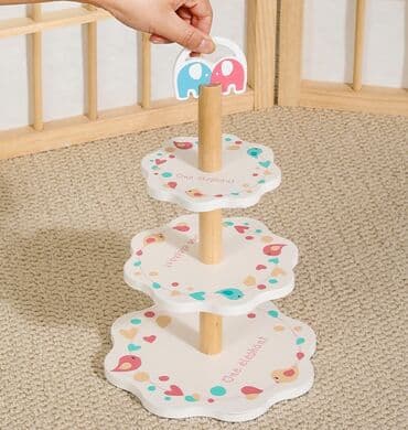 деревянные игрушки на елку: В наличии !!! Деревянный набор десертов на подставке.Детский — 5