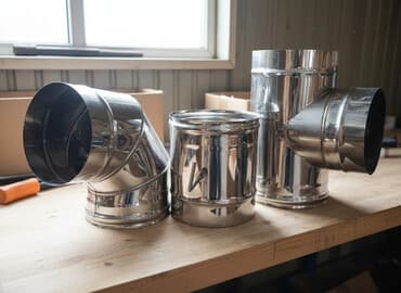 Дымоход д 220.В наличие тройник.колено 90 градусов.шибер.0.5 метр at lalafo.kg Дымоход д 220.В наличие тройник.колено 90 градусов.шибер.0.5 метр