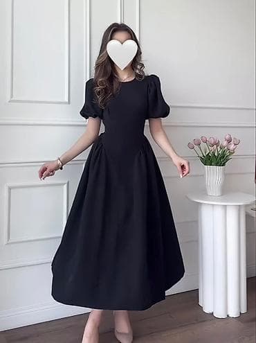 Шорты: Вечернее платье, А-силуэт, Длинная модель, Без рукавов, S — 1