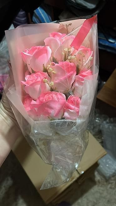 Канцтовары: Букет из роз Букет из мыльных роз 9 розочек из мыла Приятный запах — 2