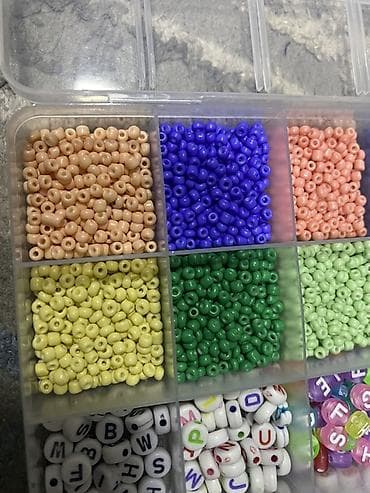 биндеры 15 листов для дома: Набор бусин для творчества в органайзере - Прозрачный контейнер с — 5