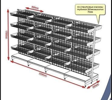 south gate: Полка для магазина, Б/у, Железо, В рассрочку, Самовывоз, Платная доставка — 2