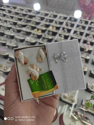 свадебные наборы ручной: Набор украшений, Проба 925, Женские, Новый — 1