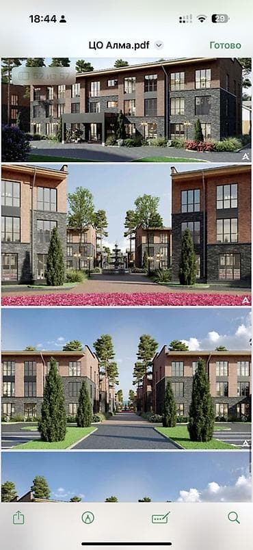 продажа квартир трёх комнатную аламидин 1: 1 комната, 29 м², Индивидуалка, 1 этаж, Готовая ПСО (под самоотделку) — 2