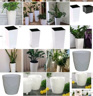 цветочница: Цветочные горшки Лотки, Висячие горшки, Прямоугольные горшки — 2