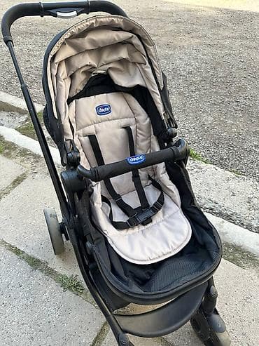 Коляска, Chicco, цвет - Черный, Б/у, Самовывоз, Платная доставка