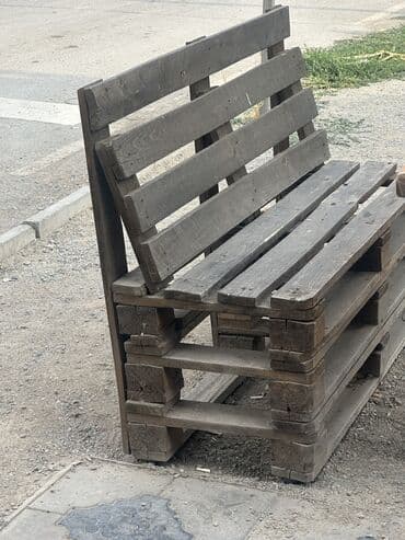 жыгач тапчан: Отургуч Жыгач, Жөлөнгүчү менен — 2