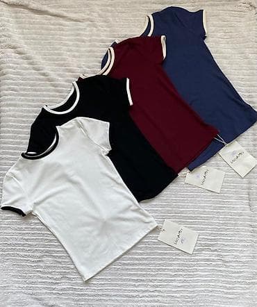 pull and beer: Базовые женские футболки с контрастной окантовкой Skims футболки - — 1