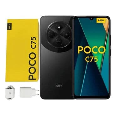 купить микрофон для компьютера в бишкеке: Poco C75, Новый, 256 ГБ, цвет - Черный — 1