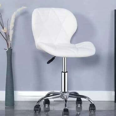 кресло пластик: Кресло Стул SC-412 белый и чёрный Высота: 700-800 мм Материал — 1