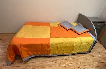 Текчелер, стеллаждар, секичелүү койгучтар: Кровать вместе с матрасом
Размер кровати 200/100 — 1