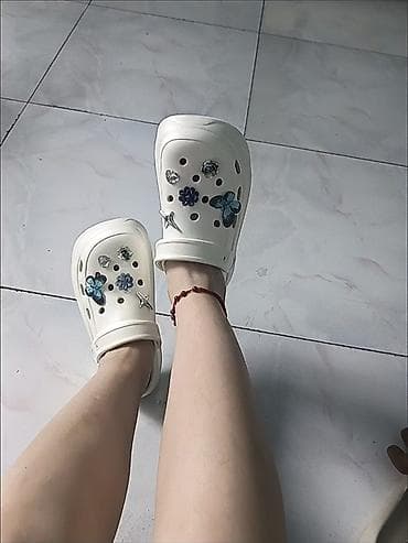 Сабо, 38, 39, Crocs, Новый, цвет - Белый, Самовывоз — 2