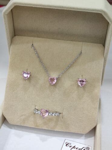 свадебное платье для высокой невесты: Набор украшений, Проба 925, Женские, Новый — 1