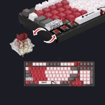 кулер на ноутбук: Клавиатура, Bloody, Механическая, Проводное подключение, Размер: 80% — 8