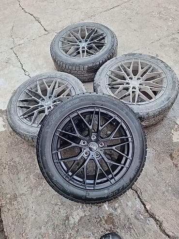 10 r20: Колеса в сборе 215 / 55 / R 17, Зима, Б/у, Комплект, Литые, отверстий - 5 — 1